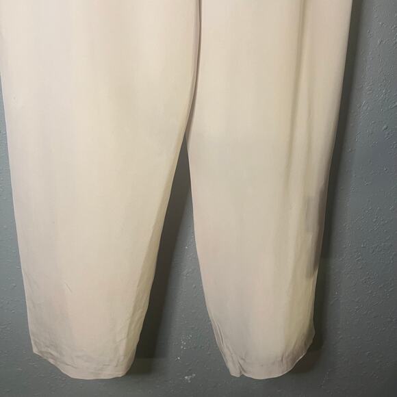 Vintage Dana Buckman White Womens Sz 14 silk pants Old Money Workwear Office - Picture 12 of 16